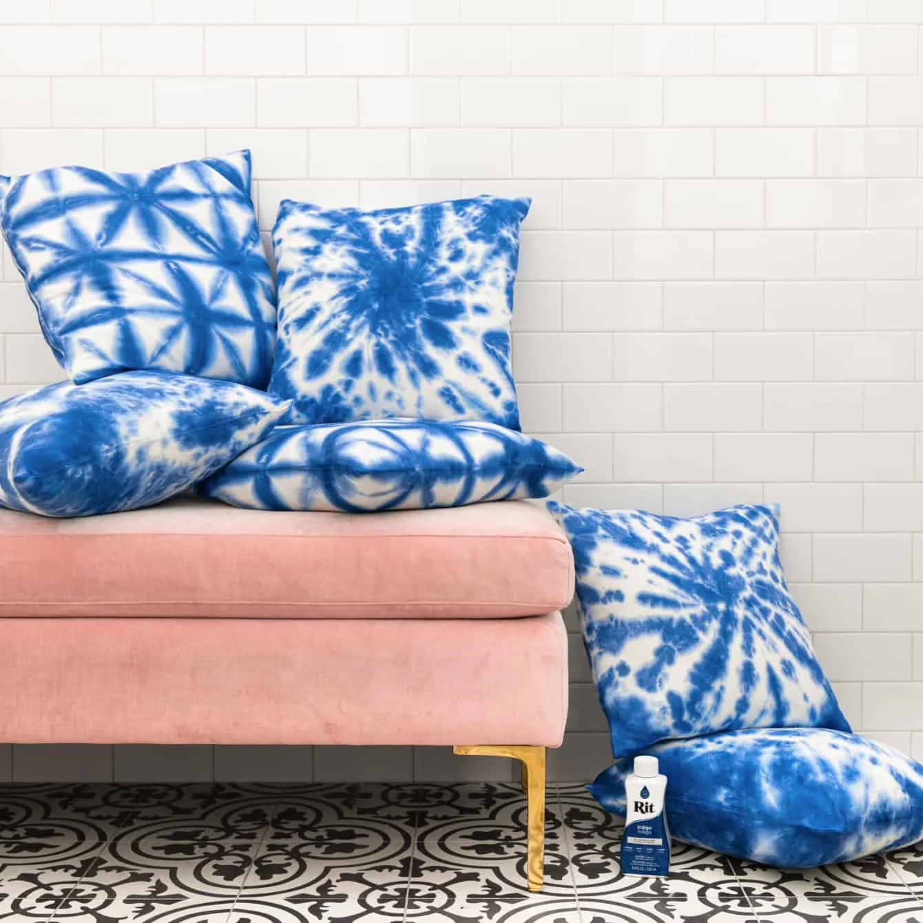Rit Indigo Shibori tie dye set indigo blauw