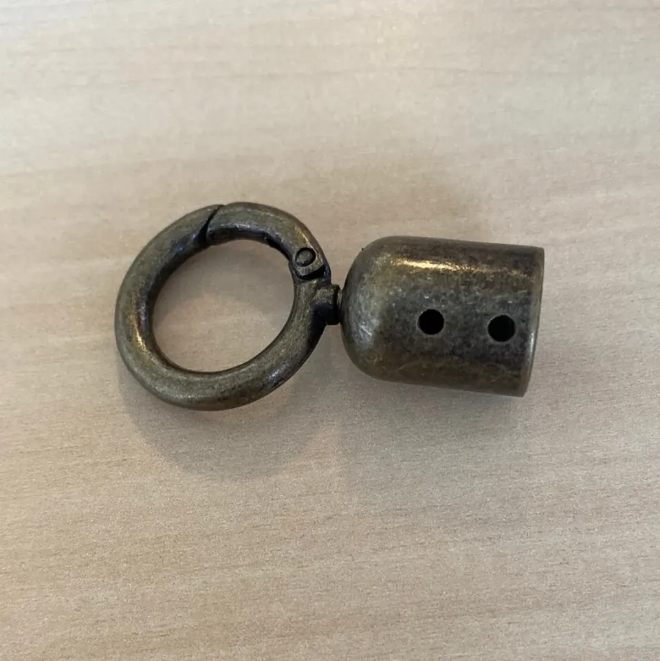 Leather House kwastoog veerring brons 15 mm 2 stuks