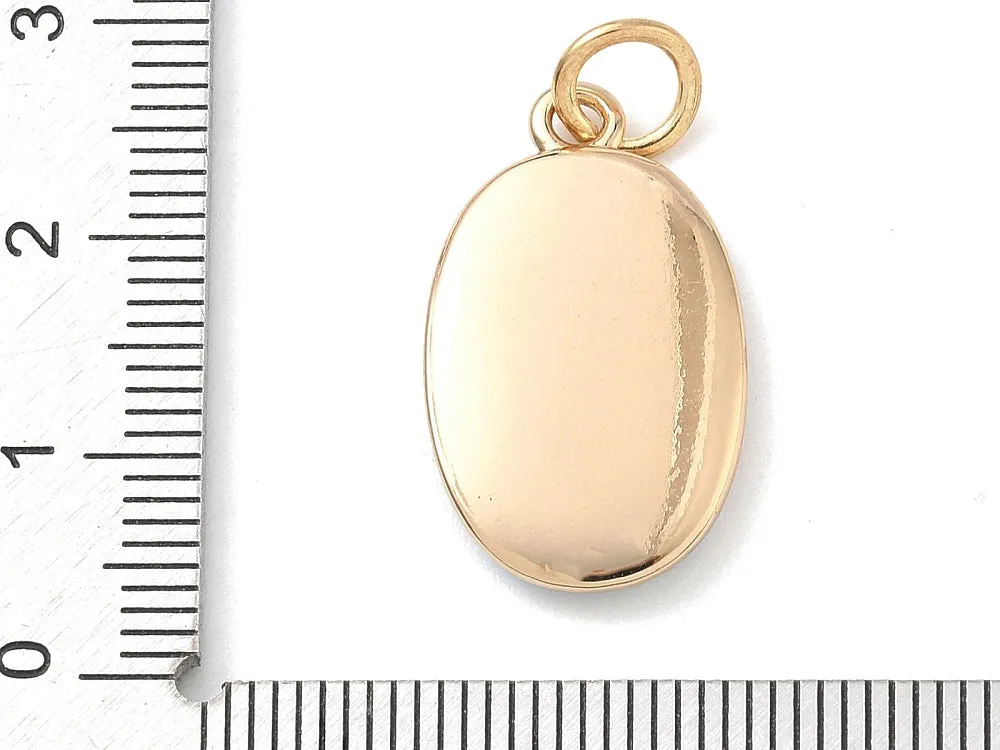 La Petite Epicerie ovale bedel krab messing goud 23,5 mm