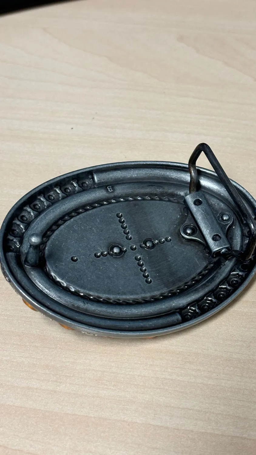 Leather House Western Longhorn Gesp 4 cm Skull