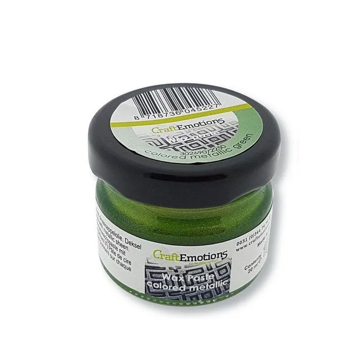 Craft Emotions wax paste metallic zilver pot 20 ml