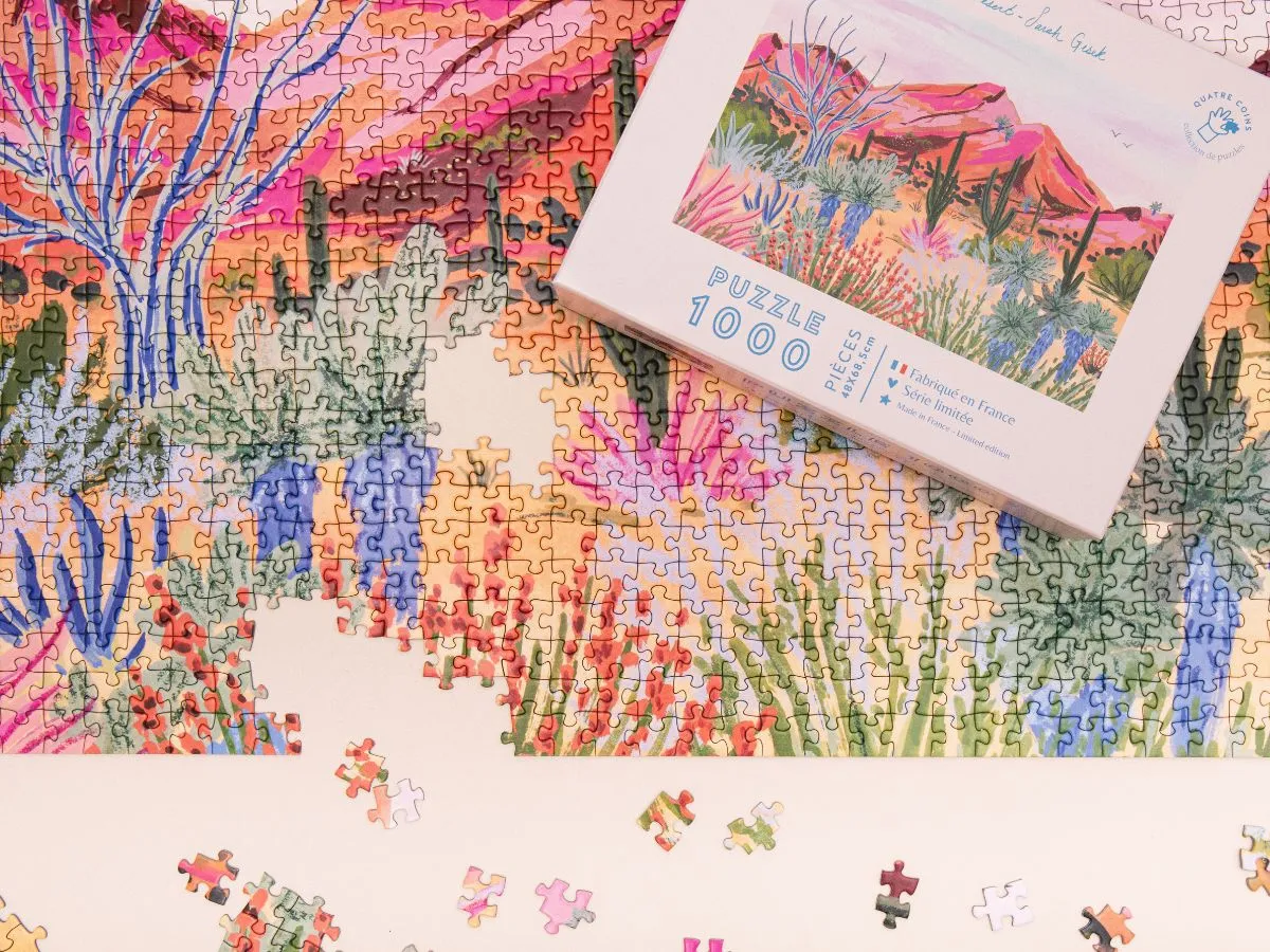 La Petite Epicerie Quatre Coins Bright Desert puzzel 1000 stukjes