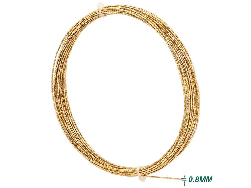 La Petite Epicerie koperdraad goud glanzend 0,8 mm 10 meter