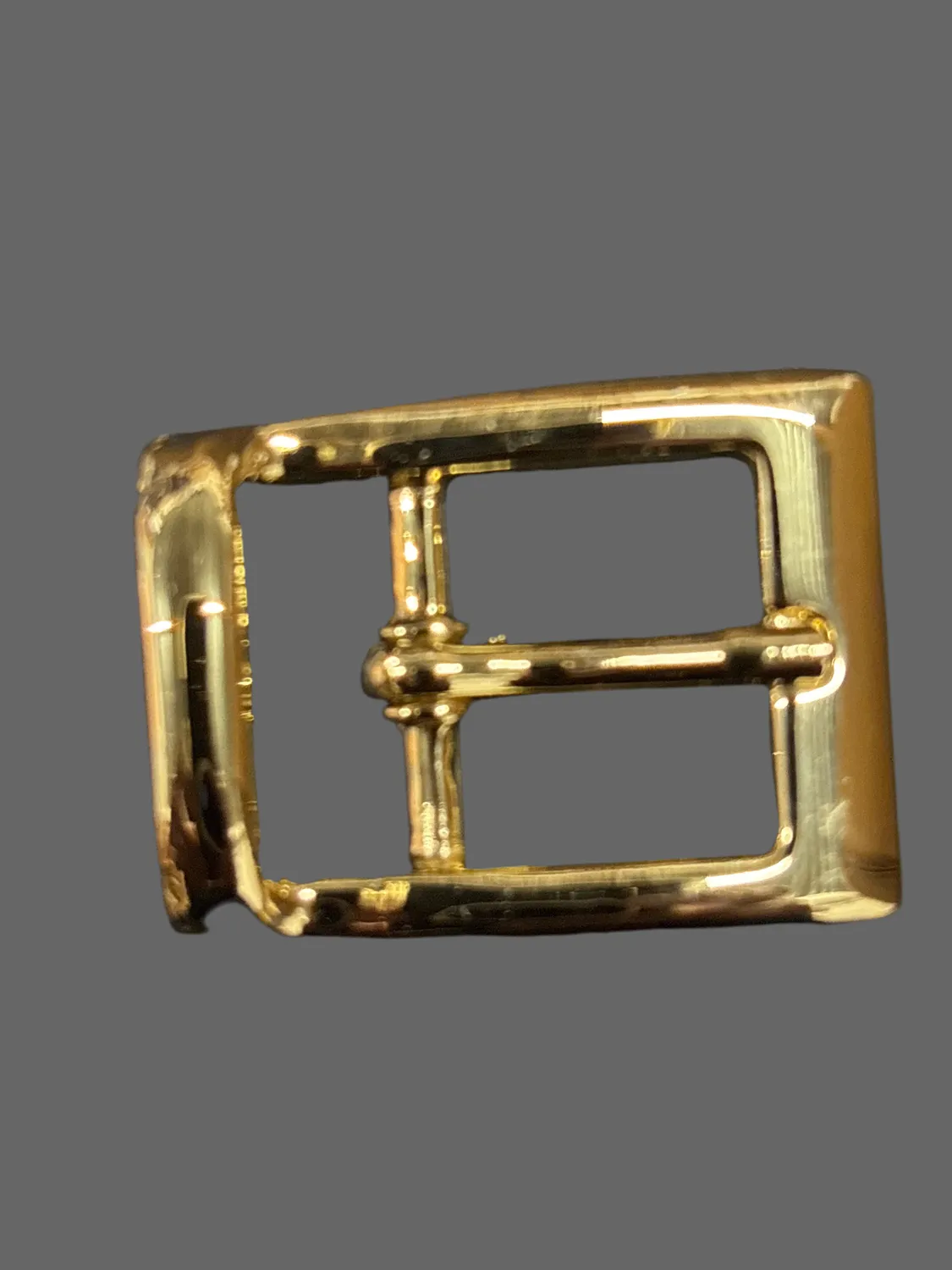Leather House riemgesp messing 20mm goud
