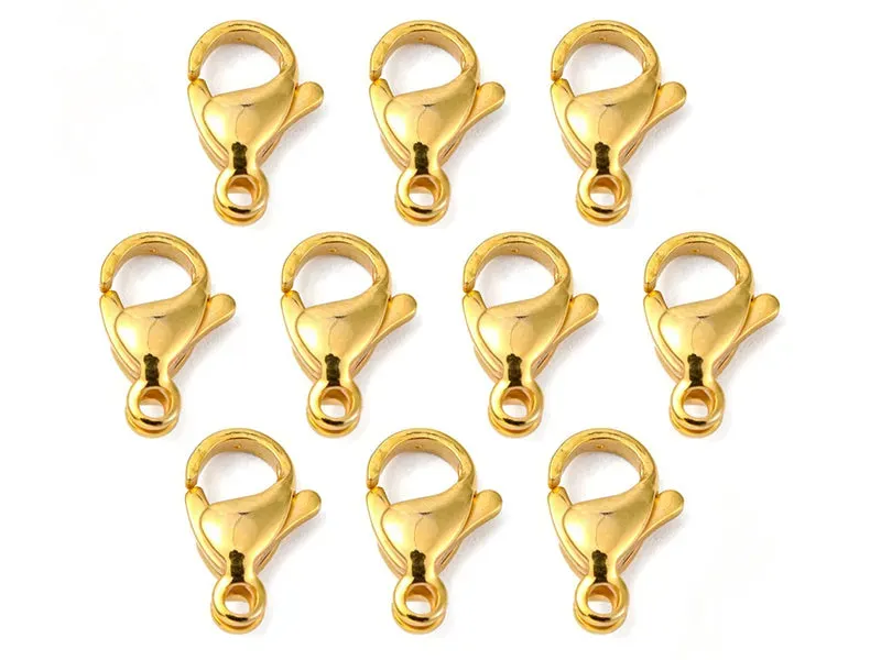 La Petite Epicerie Karabijnsluiting 11 mm Sluiting Goud 10 Stuks 24K