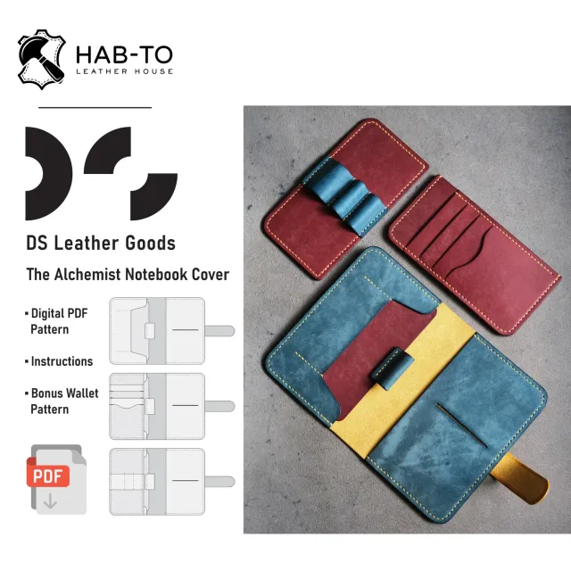 Leather House The Alchemist notebook cover patroon pdf
