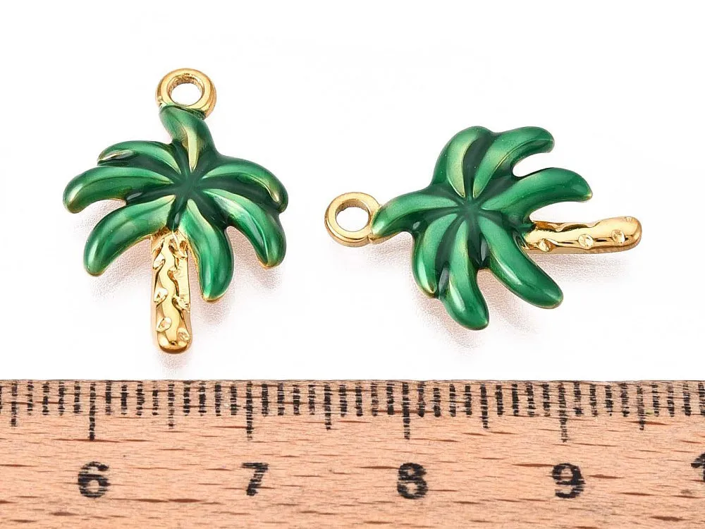La Petite Epicerie Palmier bedel groen goud 21 mm