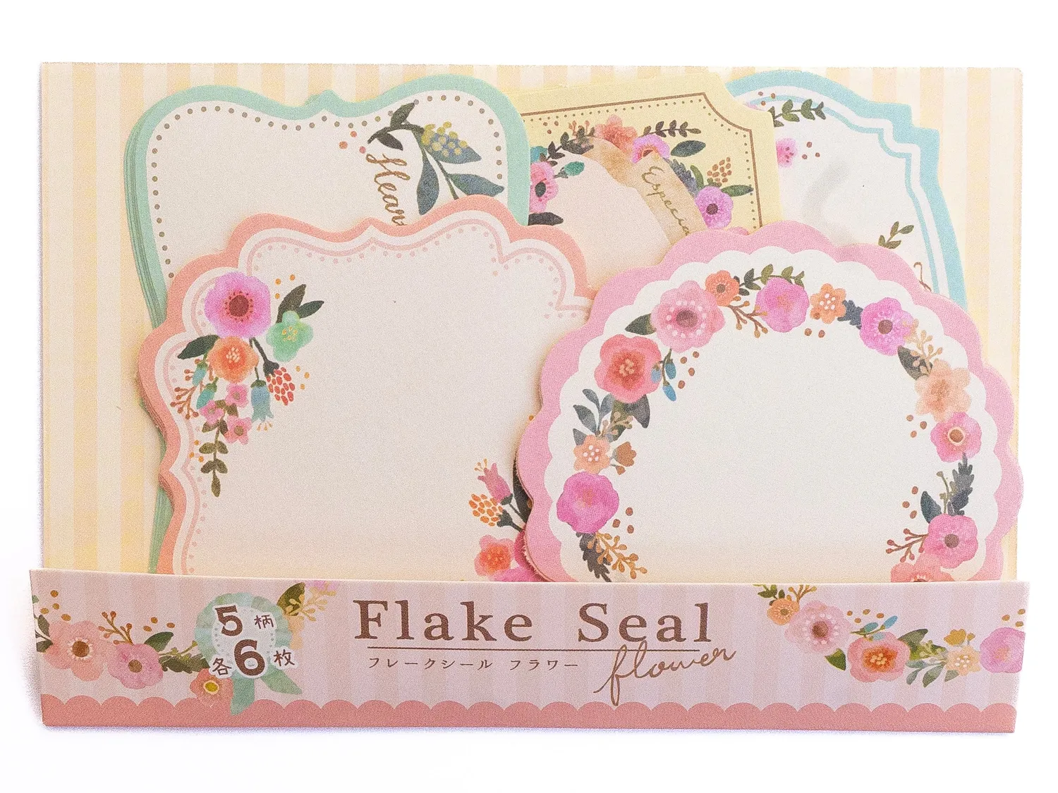 La Petite Epicerie Fleurs bleu-gris stickers 30 stuks papier