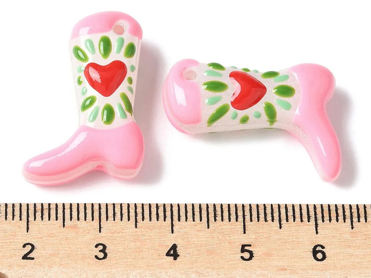 La Petite Epicerie bottine roze glazen bedel per stuk