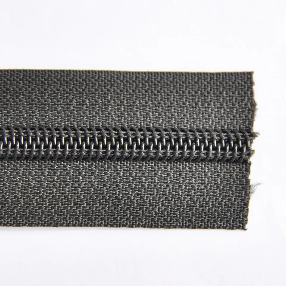 Leather House Rits nylon zwart 6mm per meter soepel