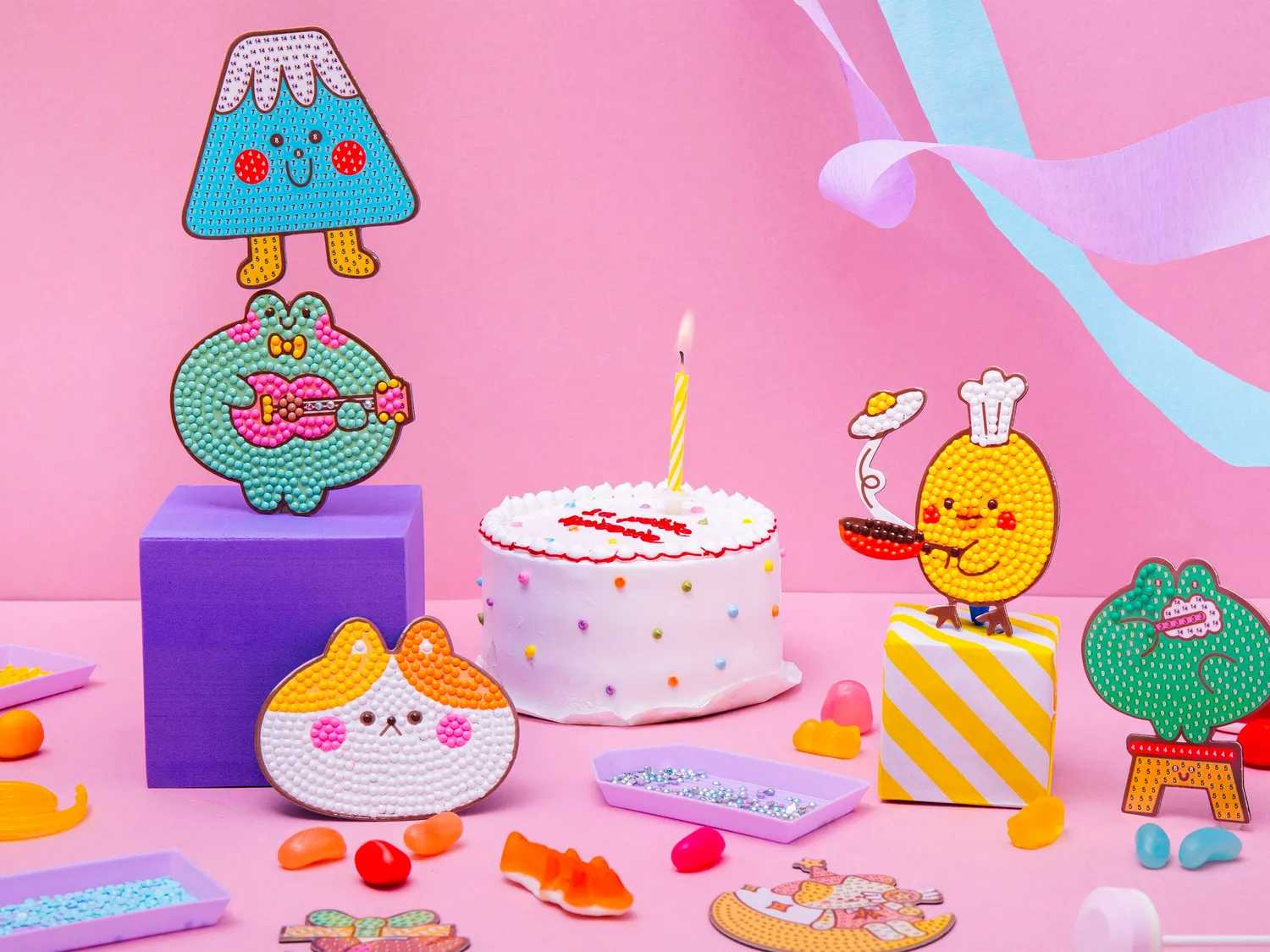 Petit Diamond kids party pack magnets 8 stuks NiniWanted