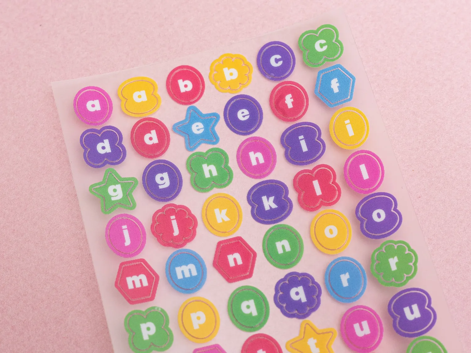 La Petite Epicerie Letterstickers Geometrisch Multicolor