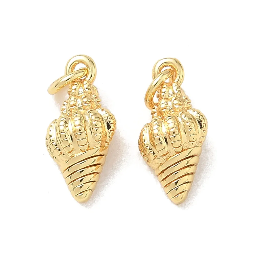 La Petite Epicerie Conque schelp bedel verguld 18K per stuk