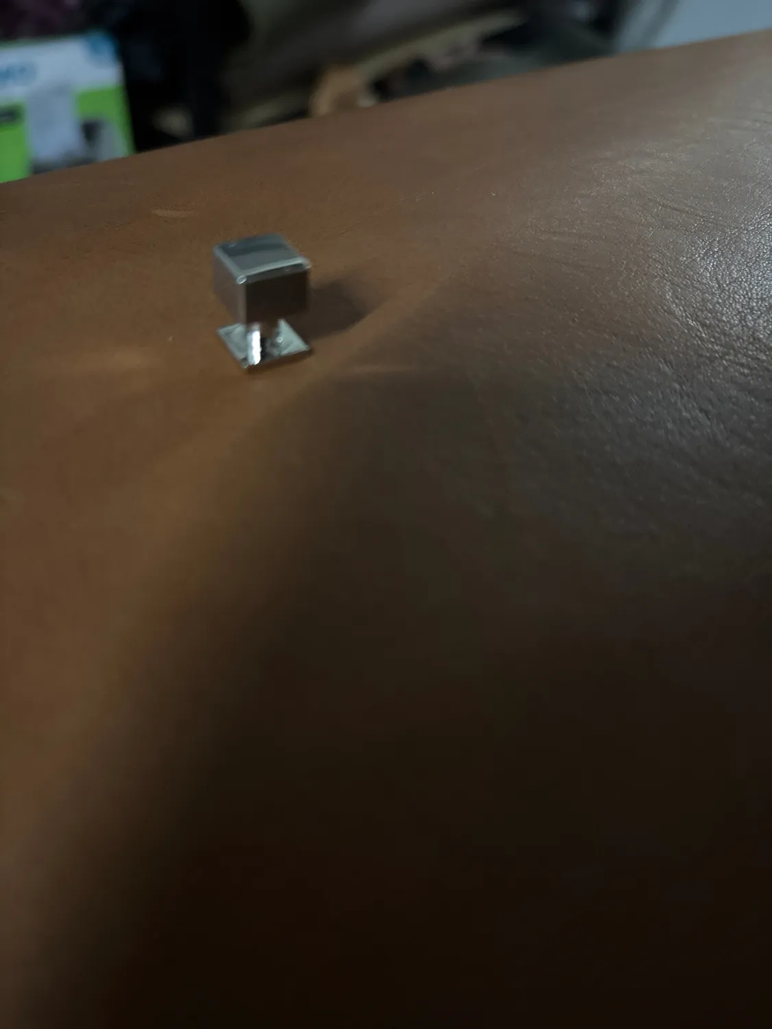 Leather House Geweerknop Vierkant Goud 8 mm