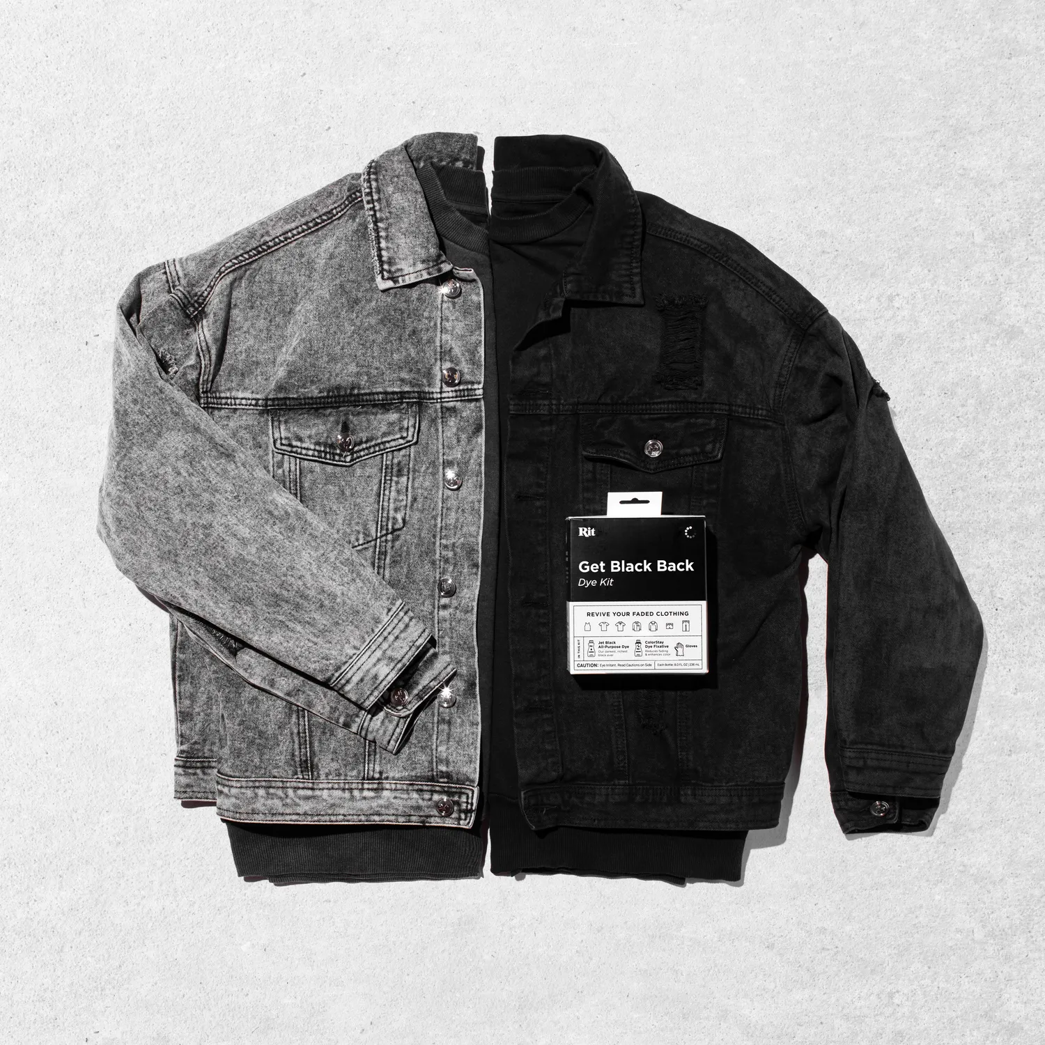 Rit Get Black Back textielverfset zwart