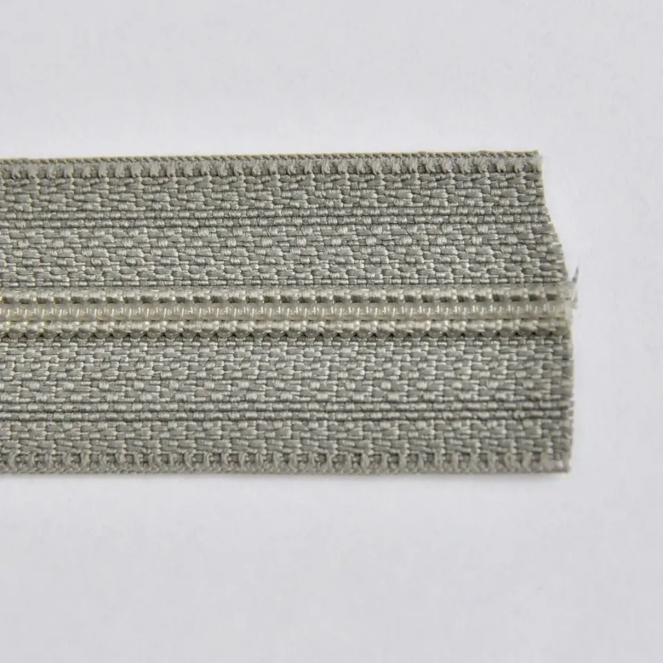 Leather House rits nylon lichtgrijs 4 mm per meter