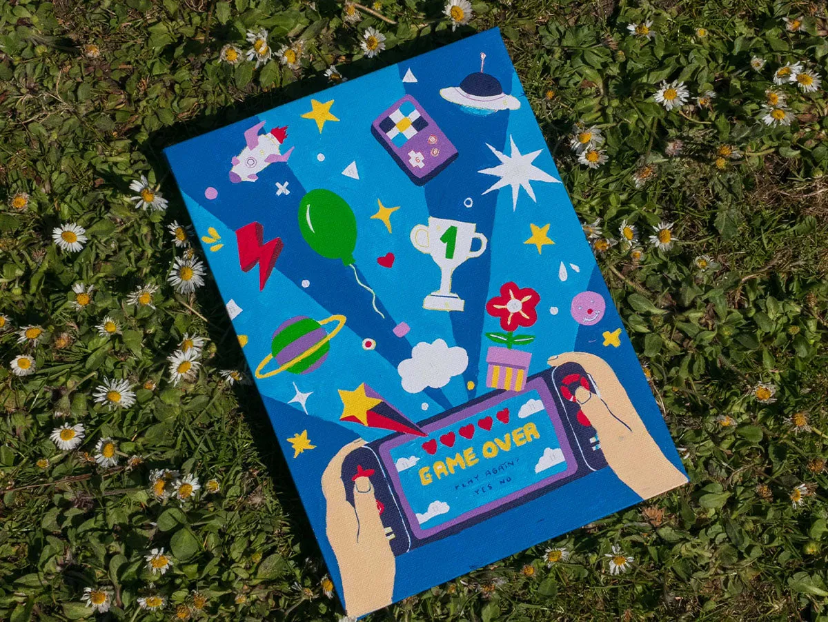 Petit Pinceau Kids Video Game schilderen op nummer 8-12 jaar