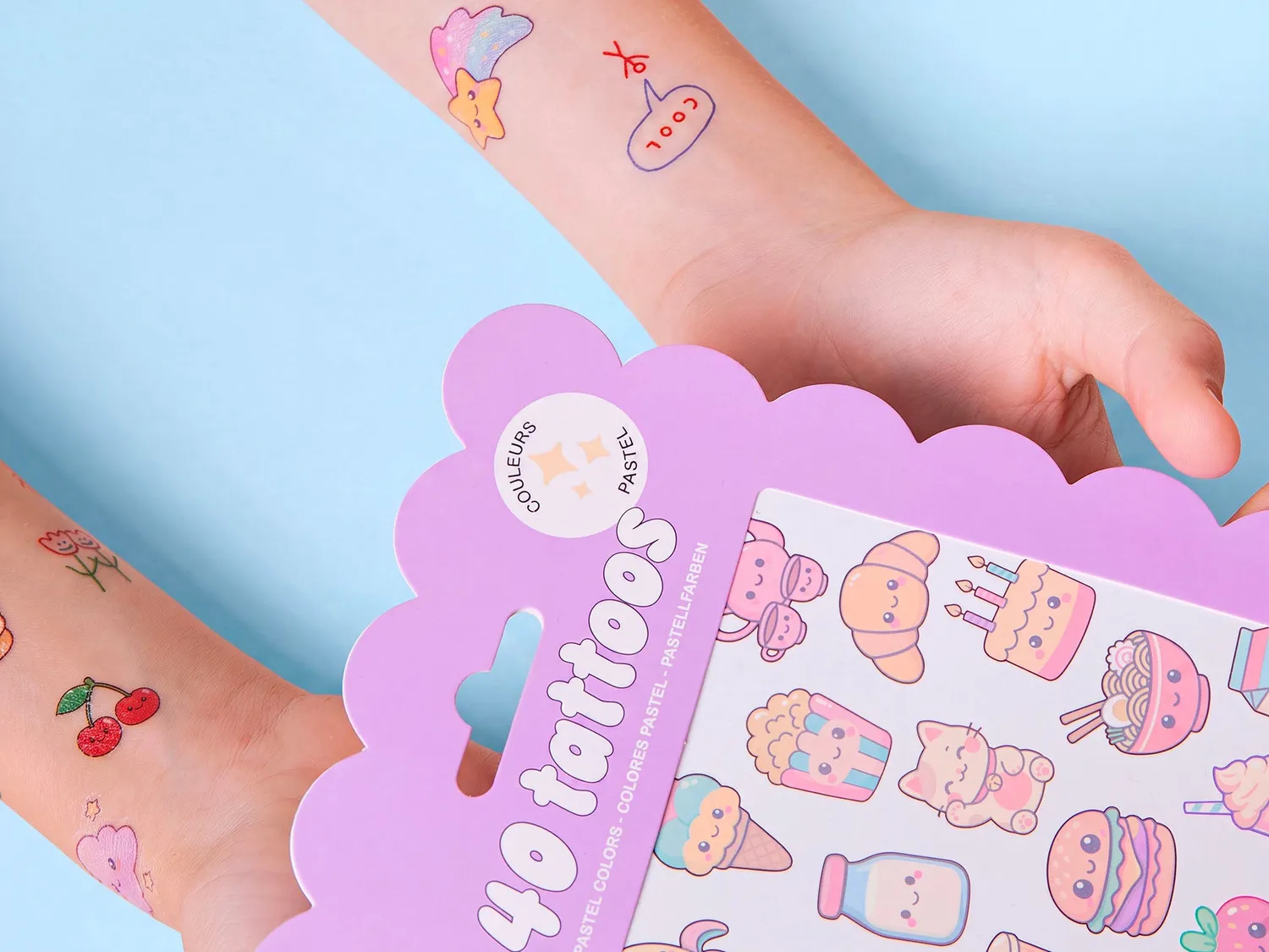 La Petite Epicerie Kawaii plaktattoos pastel 40 stuks