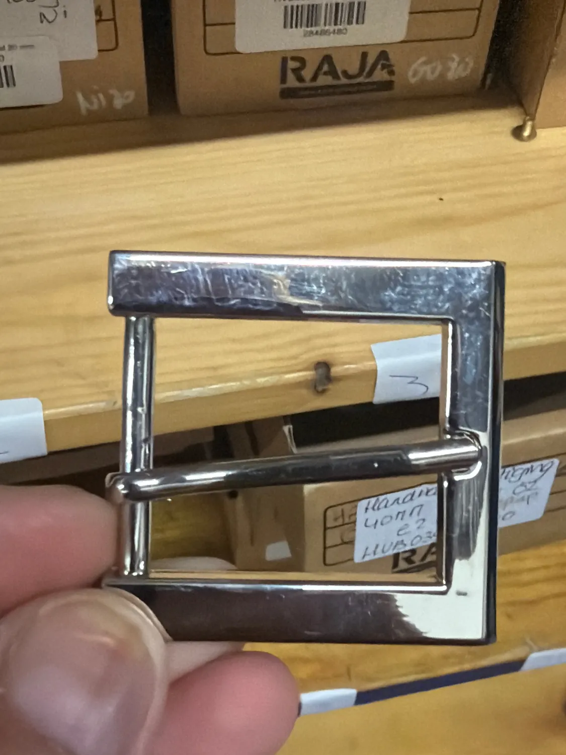 Leather House Gesp 30 mm Silver Gesp Nikkel