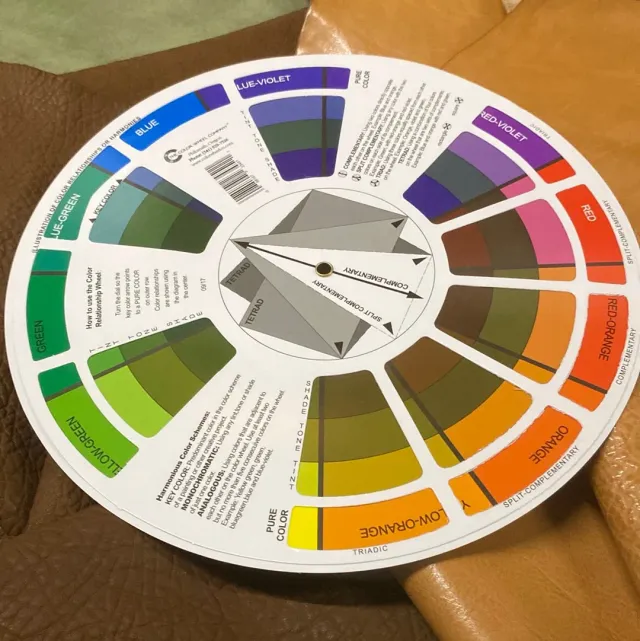 Leather House Color Wheel kleurenkaart mengwijzer