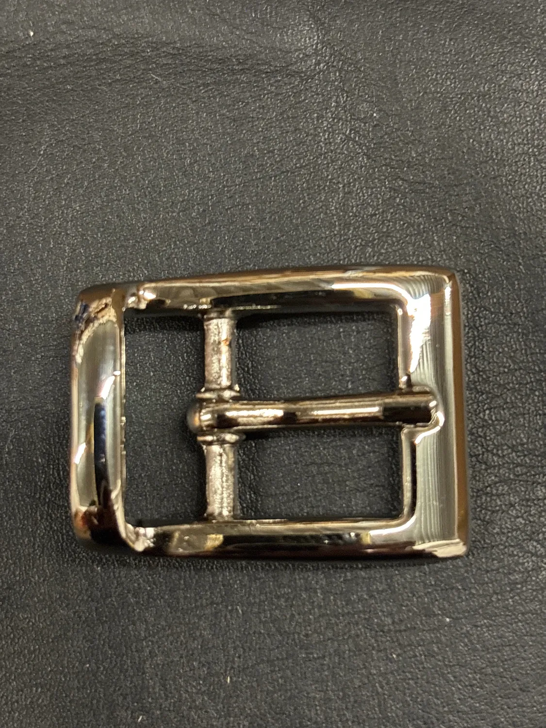 Leather House Silver Buckle Brass 20mm gesp zilver massief