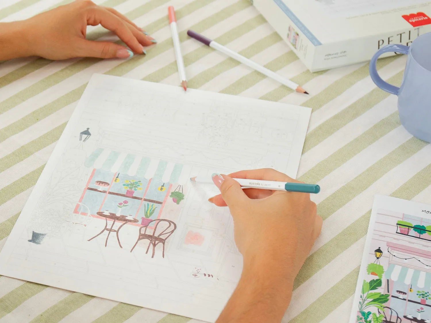 La Petite Epicerie Petit Crayon Morning Spot kleuren op nummer set
