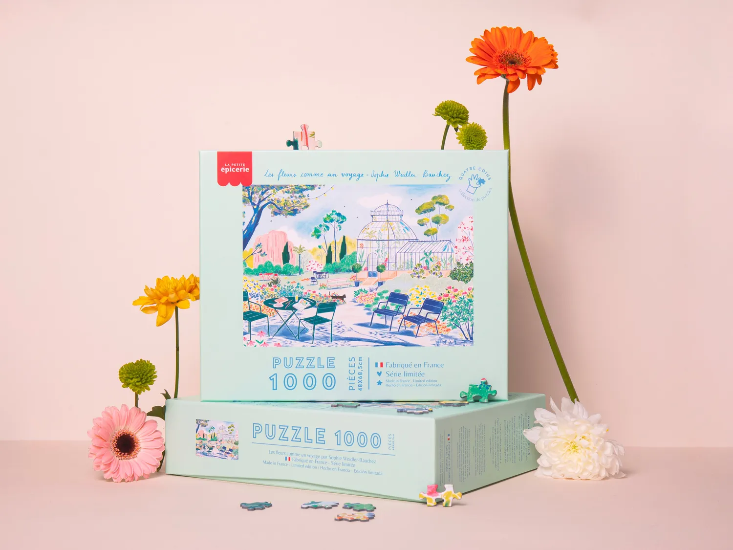 La Petite Epicerie Fleurs Voyage puzzel 1000 stukjes bloemen