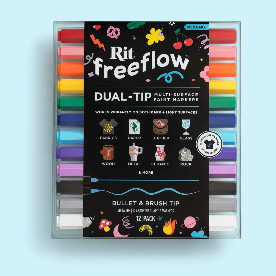 Rit FreeFlow Mega Mix verfmarkers set mix kleuren