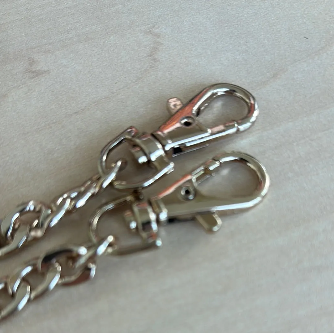 Leather House Chain ketting goud met musketonsluiting