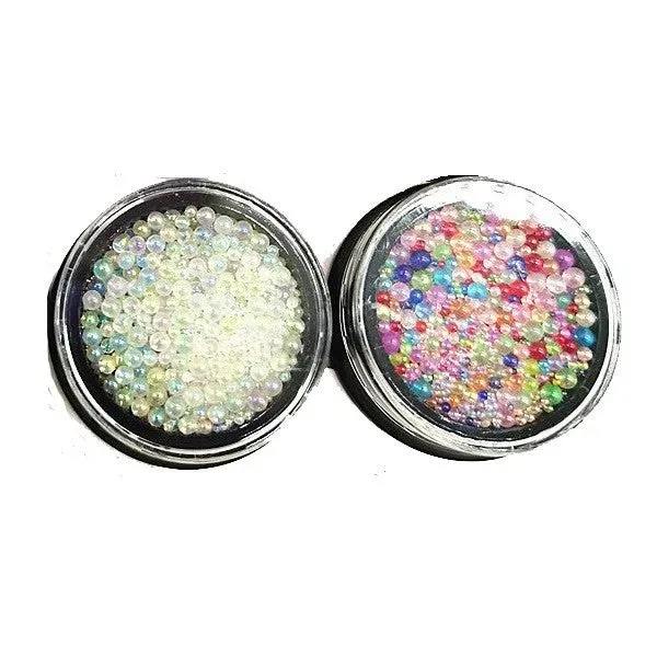 Bijounique Bubbels vulballetjes 0,4-3 mm helder-AB
