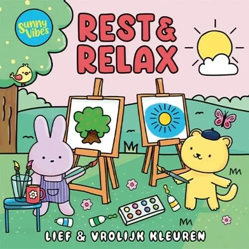 Sunny Vibes Rest & Relax kleurboek volwassenen