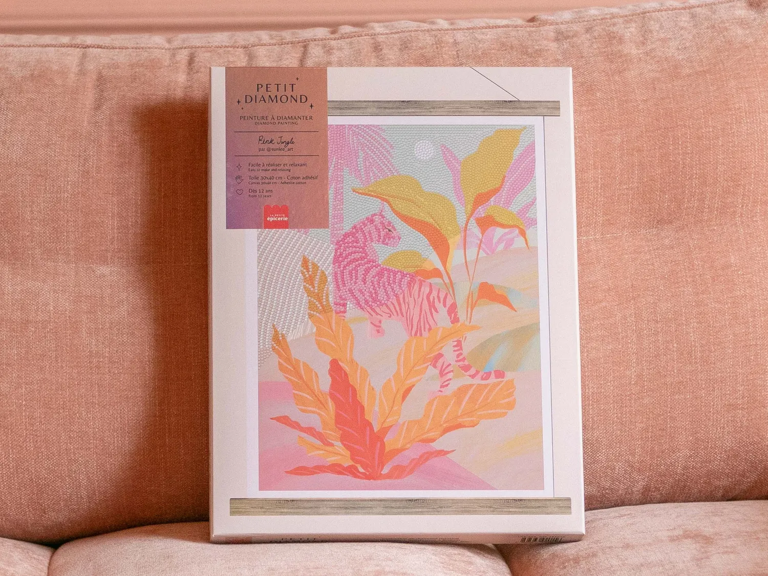 Petit Diamond Pink Jungle diamond painting tijger
