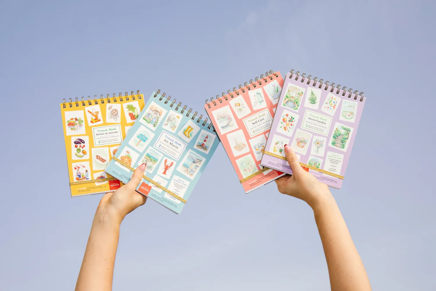 La Petite Epicerie Travel Book Self-Care aquarelboek 20 kaarten