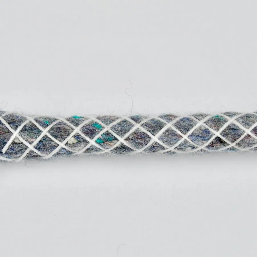 Leather House Flexible Core Rope koord 12mm wit 1 meter
