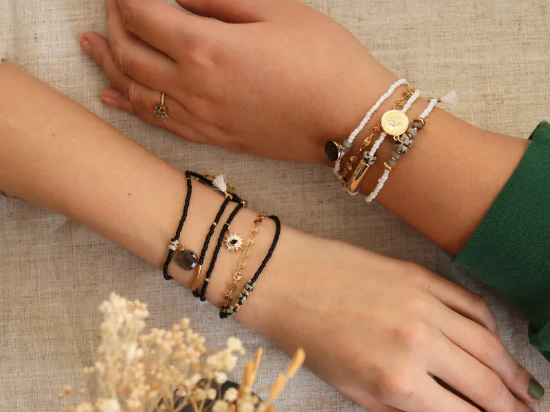 La Petite Epicerie DIY Bijouterie armband kit zwart 5-rangs
