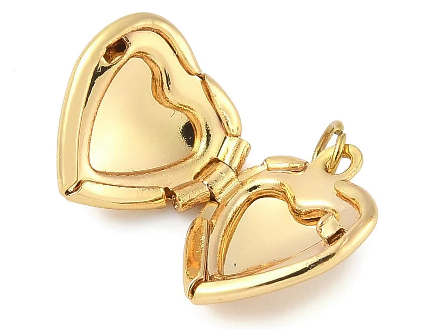 La Petite Epicerie Medaillon Hart bedel goud RVS per stuk