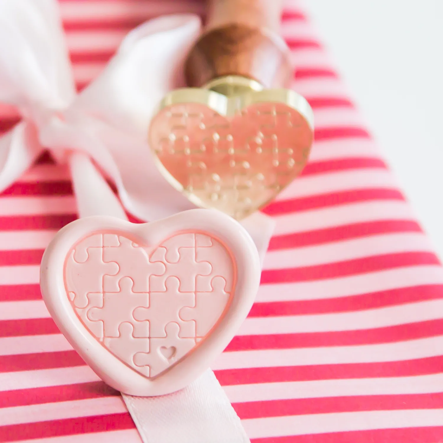 Jessy at Sea Puzzle Heart lakstempel 25 mm hart
