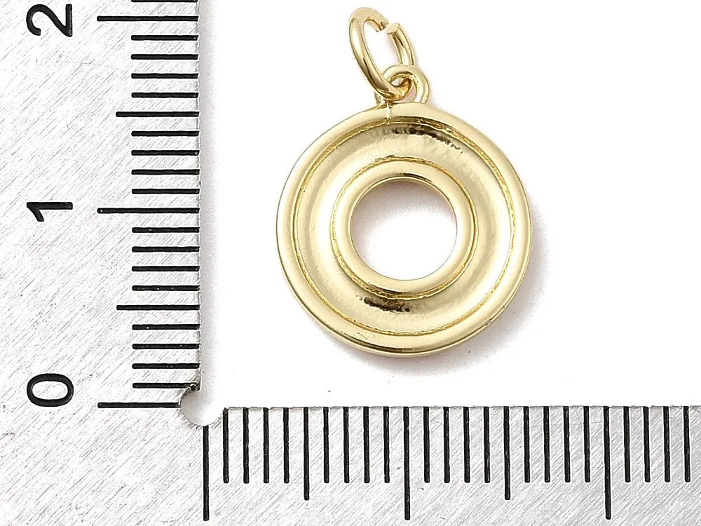 La Petite Epicerie Boei bedel rood verguld 15x13 mm