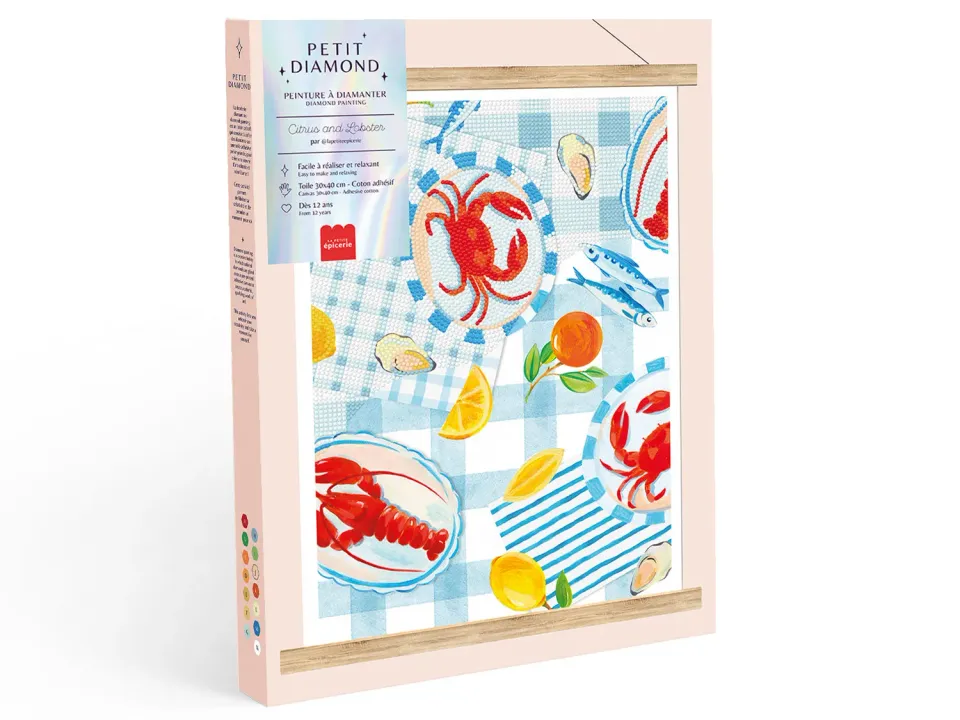 La Petite Epicerie Petit Diamond Citrus Lobster diamond painting