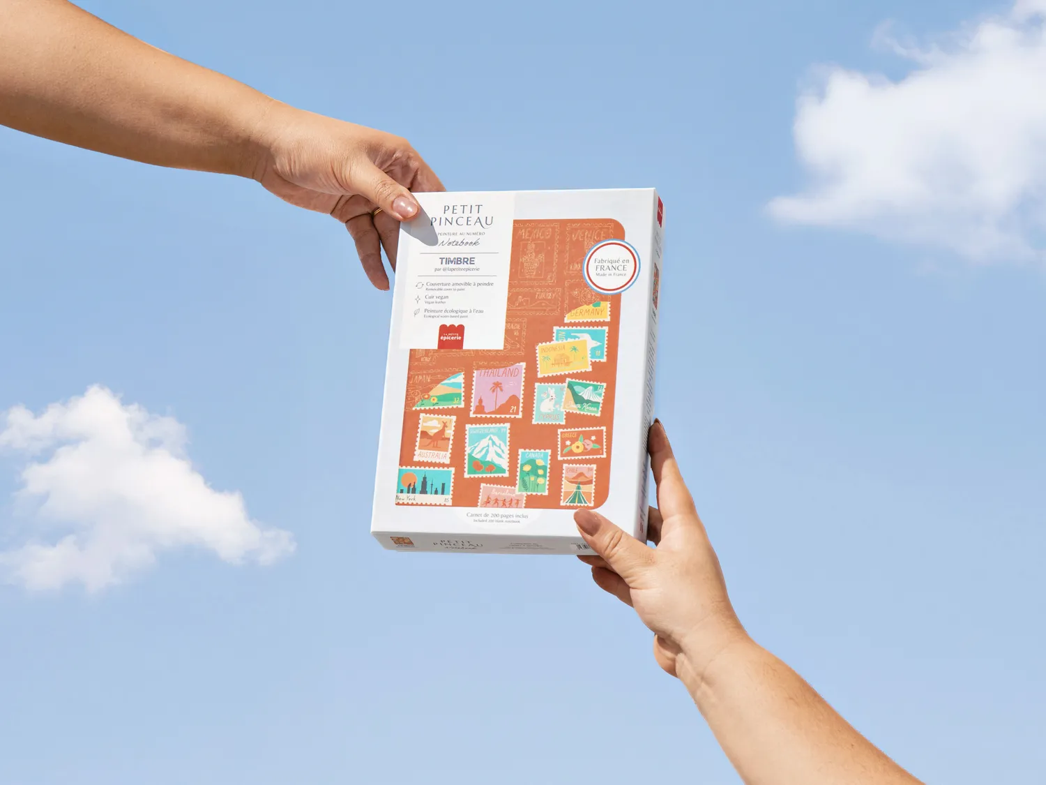 La Petite Epicerie Petit Pinceau Timbre notebook schilderen op nummer