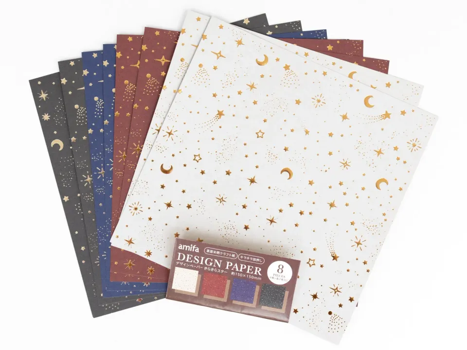 La Petite Epicerie designpapier scintillant 15x15 cm 8 vellen