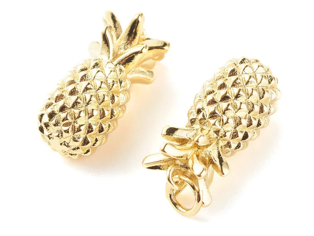 La Petite Epicerie ananas bedel verguld 19 mm messing