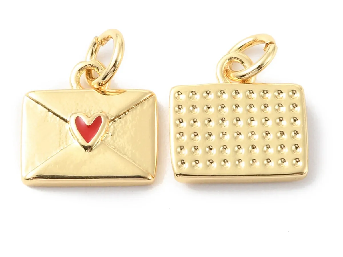 La Petite Epicerie bedel envelop rood goud per stuk