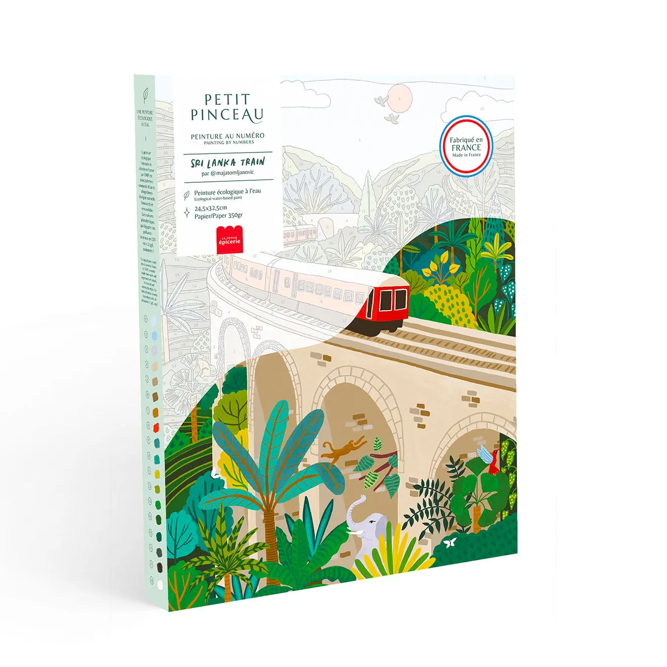 La Petite Epicerie Petit Pinceau Voyage en Asie schilderen op nummer 4 stuks