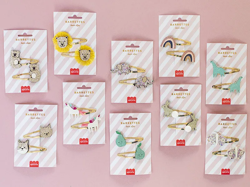 La Petite Epicerie Regenboog haarspeldjes set van 2