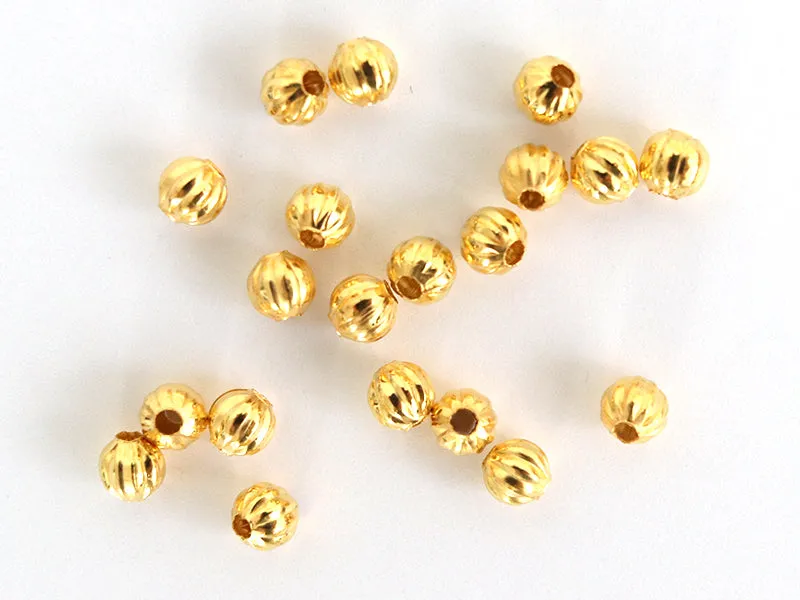 La Petite Epicerie Heishi Boule Dorée kralen goud 20 stuks 4x3 mm