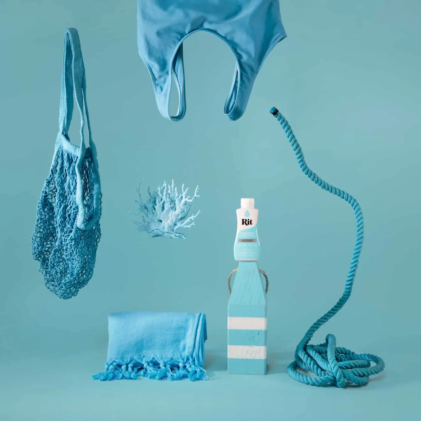 Rit Aquamarine vloeibare textielverf aquamarijn