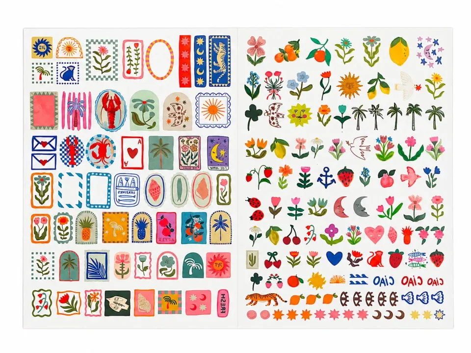 La Petite Epicerie tatoeages voor medaillons 166 stuks