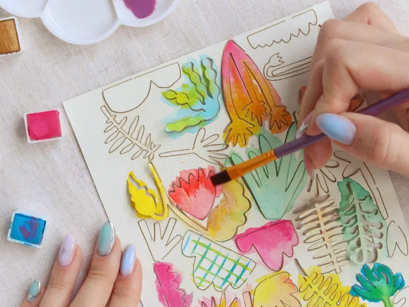 La Petite Epicerie Home Déco aquarel knutselset papier