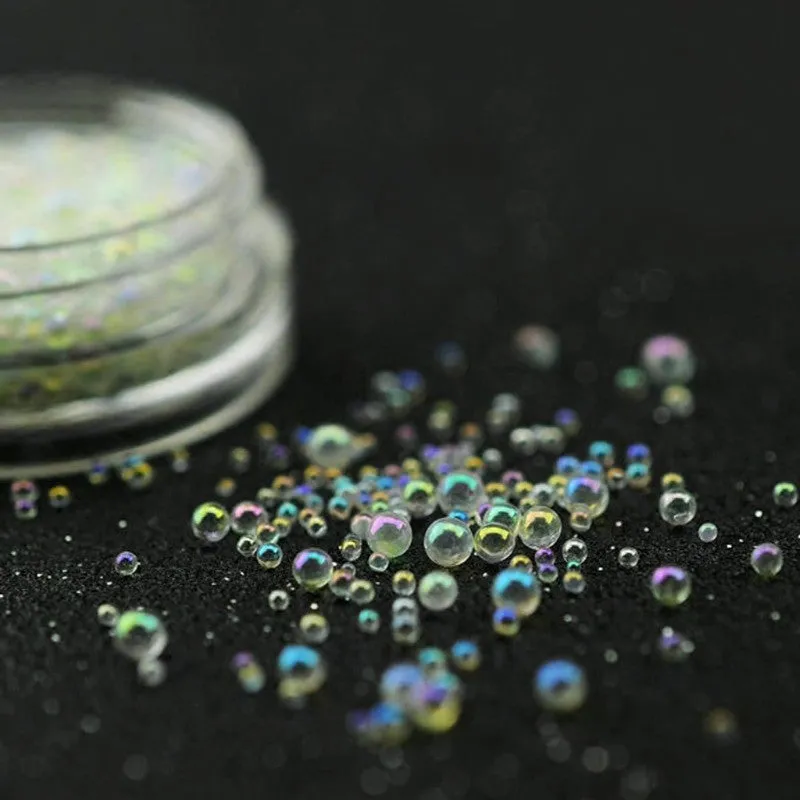 Bijounique Bubbels vulballetjes 0,4-3 mm helder-AB